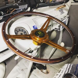 Gold Wolfsburg Steering Wheel Splitscreen Window (complete)
