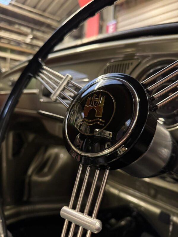 Black Banjo Steering Wheel for Beetle, Ghia, Type 3 (complete)