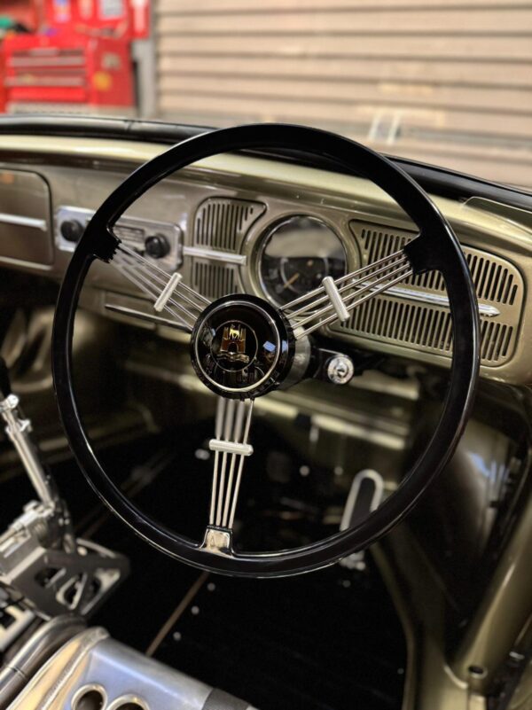 Black Banjo Steering Wheel for Beetle, Ghia, Type 3 (complete)