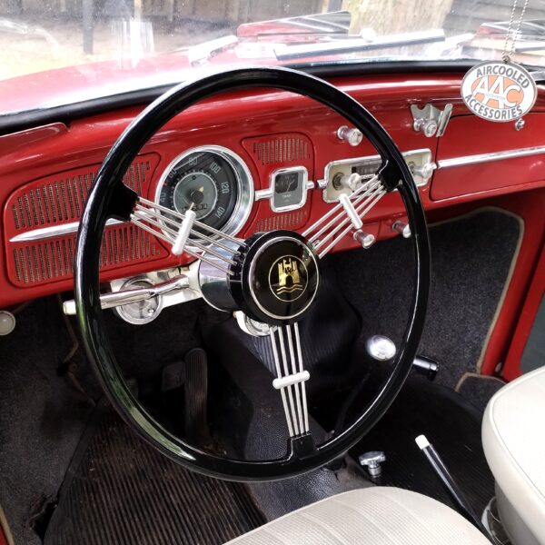 Black Banjo Steering Wheel for Beetle, Ghia, Type 3 (complete)