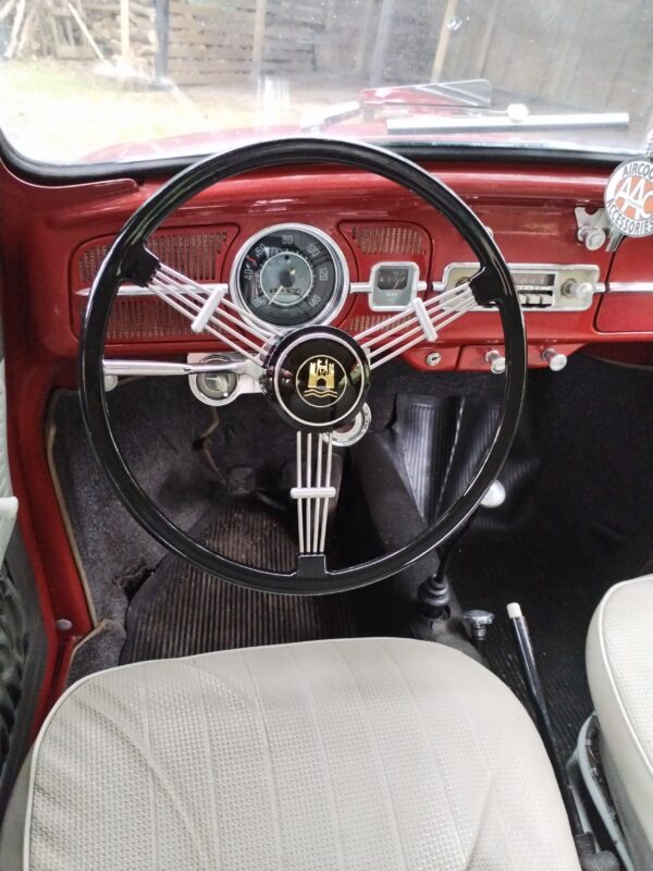 Black Banjo Steering Wheel for Beetle, Ghia, Type 3 (complete)