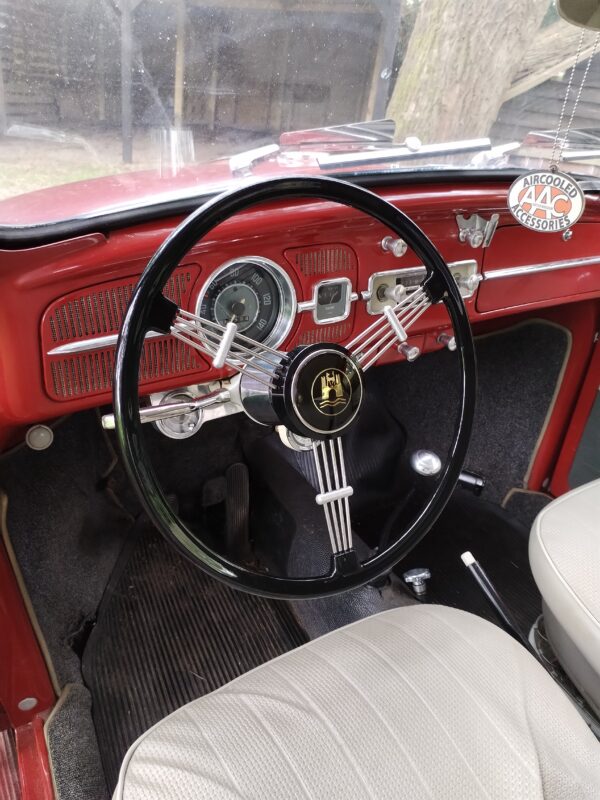 Black Banjo Steering Wheel for Beetle, Ghia, Type 3 (complete)